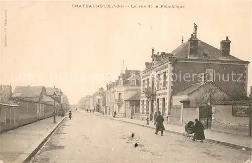 AK / Ansichtskarte Chateauroux_Indre Rue de la Republique Chateauroux Indre