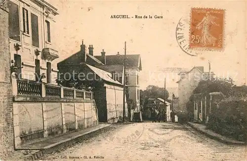 AK / Ansichtskarte Argueil Rue de la Gare Argueil