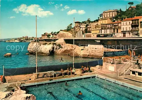 AK / Ansichtskarte Marseille_Bouches du Rhone Promenade de la Corniche Piscine de la Corniche vers le petit Nice Marseille