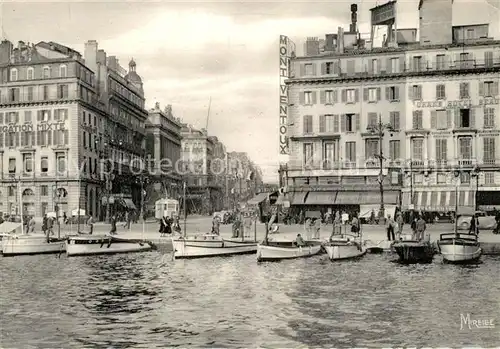 AK / Ansichtskarte Marseille_Bouches du Rhone Le Quai des Belges et la Canebiere Marseille