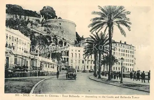 AK / Ansichtskarte Nice_Alpes_Maritimes Montee du Chateau Tour Bellanda  Nice_Alpes_Maritimes