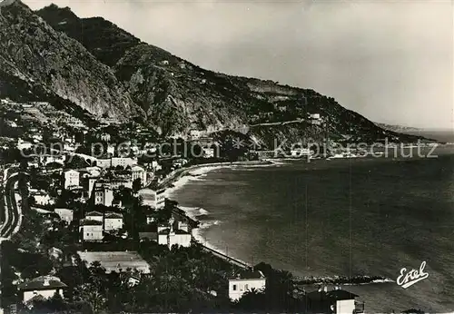 AK / Ansichtskarte Menton_Alpes_Maritimes Vue sur la Baie de Garavan et la Frontiere Italienne Menton_Alpes_Maritimes