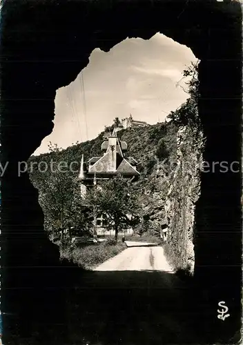 AK / Ansichtskarte Ambialet Le Moulin et le Prieure vus du Tunnel routier Ambialet