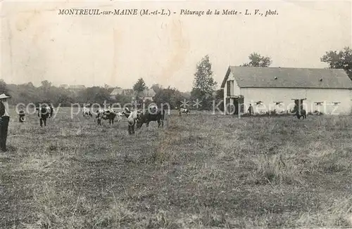 AK / Ansichtskarte Montreuil sur Maine Paturage de la Motte Montreuil sur Maine