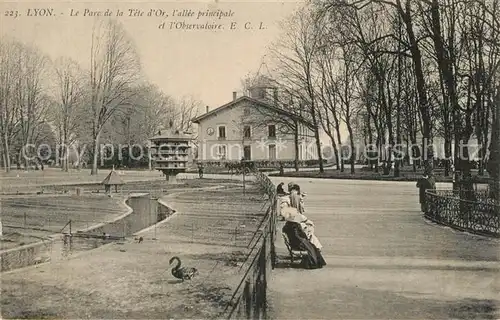 AK / Ansichtskarte Lyon_France Parc de la Tete d Or Allee Principale Observatoire Lyon France