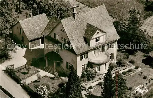 AK / Ansichtskarte Denzlingen Pension Karolin Fliegeraufnahme Denzlingen