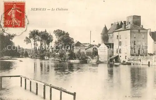 AK / Ansichtskarte Nemours_Seine et Marne Le Chateau Nemours Seine et Marne