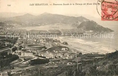 AK / Ansichtskarte San_Sebastian_Aragua Panorama Sacado de la Terraza del Monte Ulia San_Sebastian_Aragua