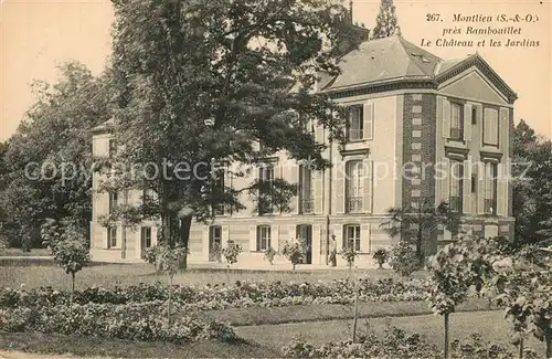 AK / Ansichtskarte Montlieu la Garde pres Rambouillet Le Chateau et les Jardins Montlieu la Garde