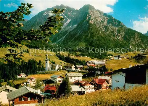 AK / Ansichtskarte Hirschegg_Kleinwalsertal_Vorarlberg mit Elfer  und Zw?lferkopf Hirschegg_Kleinwalsertal