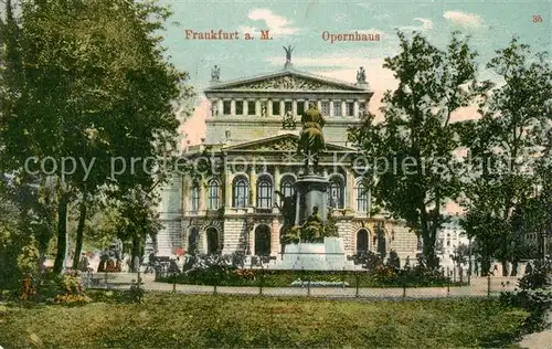 AK / Ansichtskarte Frankfurt_Main Opernhaus Frankfurt Main