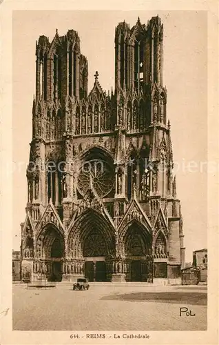 AK / Ansichtskarte Reims_Champagne_Ardenne Cathedrale Reims_Champagne_Ardenne