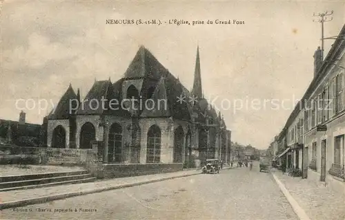 AK / Ansichtskarte Nemours_Seine et Marne Eglise  Nemours Seine et Marne