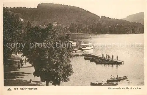 AK / Ansichtskarte Gerardmer_Vosges Promenade du Bord du Lac Gerardmer Vosges