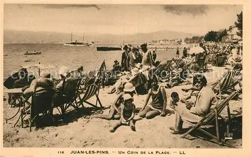 AK / Ansichtskarte Juan les Pins Plage Juan les Pins