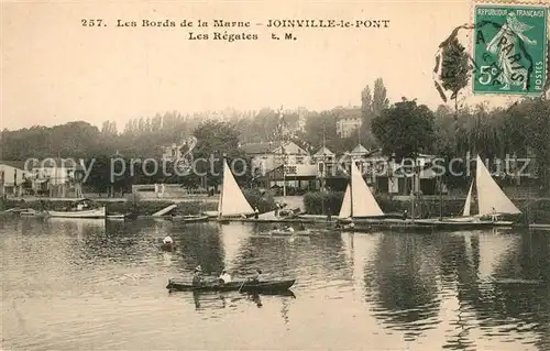 AK / Ansichtskarte Joinville le Pont Bords de la Marne Les Regates Joinville le Pont