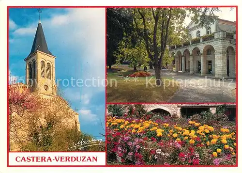 AK / Ansichtskarte Castera Verduzan Eglise Park Village Thermal Castera Verduzan