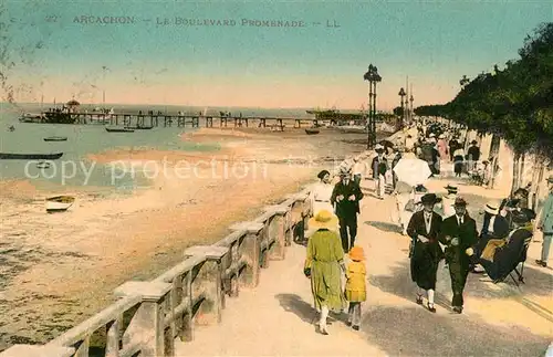 AK / Ansichtskarte Arcachon_Gironde Le Boulevard Promenade Arcachon Gironde