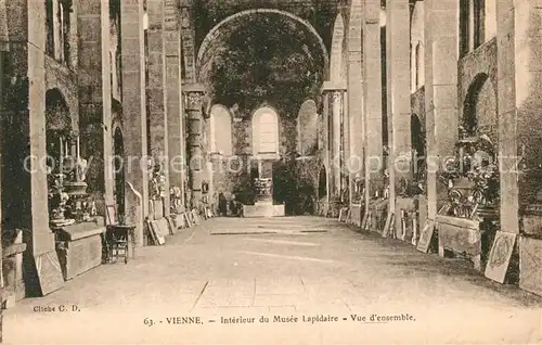 AK / Ansichtskarte Vienne_Isere Interieur du Musee Lapidaire Vue d ensemble Vienne Isere