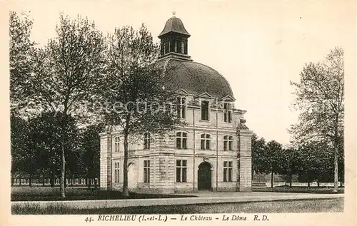 AK / Ansichtskarte Richelieu Chateau Le Dome Richelieu