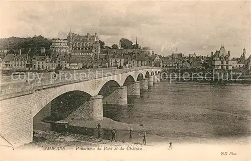 AK / Ansichtskarte Amboise Panorama Pont Chateau Amboise