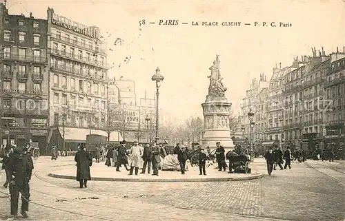 AK / Ansichtskarte Paris La Place Clichy Paris