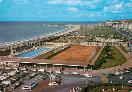 AK / Ansichtskarte Dieppe_Seine Maritime Piscine Plage vue aerienne Dieppe Seine Maritime