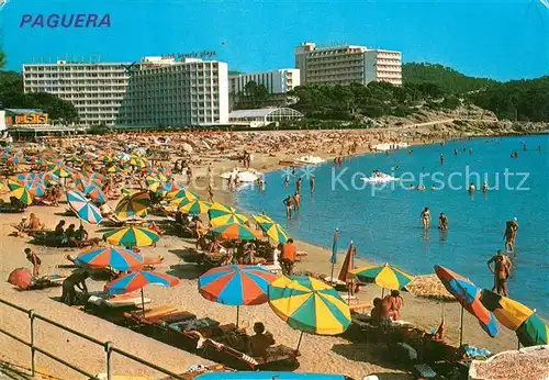 AK / Ansichtskarte Paguera_Mallorca_Islas_Baleares Playa Hotels Paguera_Mallorca