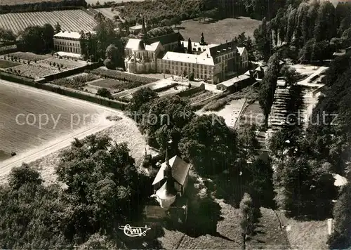 AK / Ansichtskarte Begrolles en Mauges Vue aerienne Abbaye de Bellefontaine Begrolles en Mauges