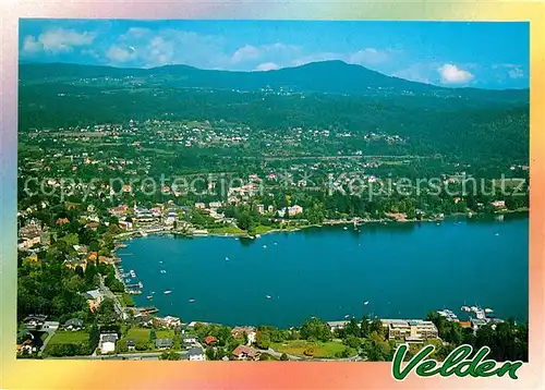 AK / Ansichtskarte Velden_Woerthersee Fliegeraufnahme Velden Woerthersee