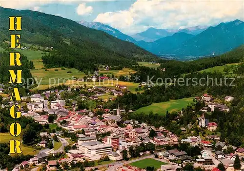 AK / Ansichtskarte Hermagor_Kaernten Fliegeraufnahme Hermagor Kaernten