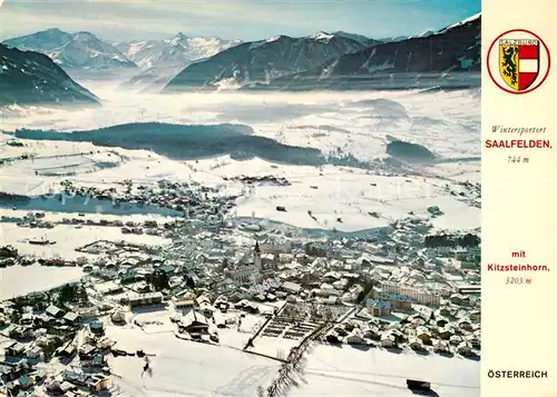 AK / Ansichtskarte Saalfelden_Steinernes_Meer Fliegeraufnahme mit Kitzsteinhorn Saalfelden_Steinernes