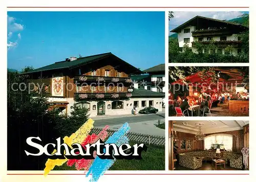 AK / Ansichtskarte Altenmarkt_Pongau Gasthof Pension Schartner Gastraeume Altenmarkt Pongau