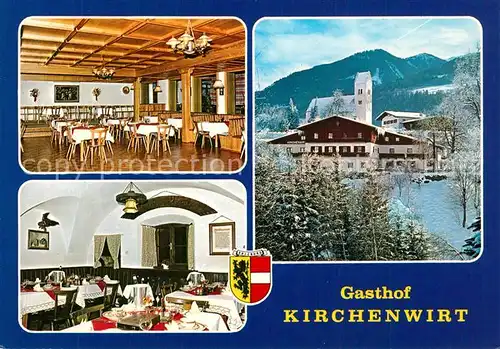 AK / Ansichtskarte Gries_Pinzgau Gasthof Kirchenwirt Gastraeume Gries Pinzgau