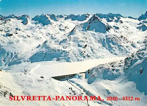 AK / Ansichtskarte Silvretta Fliegeraufnahme  Silvretta