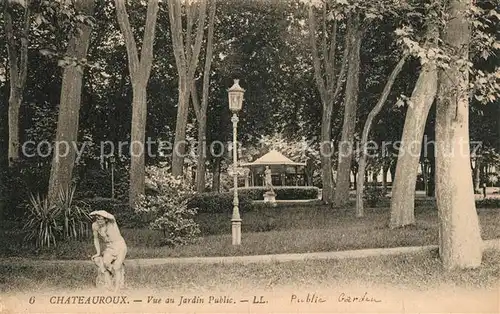 AK / Ansichtskarte Chateauroux_Indre Vue au Jardin Public Chateauroux Indre