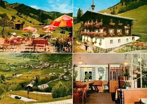 AK / Ansichtskarte Dorfgastein Gasthaus Hauserbauer Terrasse Landschaftspanorama Dorfgastein