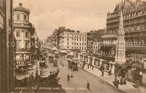 AK / Ansichtskarte London The Strand and Charing Cross London