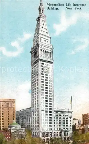 AK / Ansichtskarte New_York_City Metropolitan Life Insurance Building New_York_City