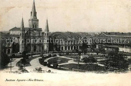 AK / Ansichtskarte New_Orleans_Louisiana Jackson Square 