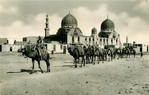 AK / Ansichtskarte Cairo_Egypt Sultan Barkouk Mosque Camele Cairo Egypt