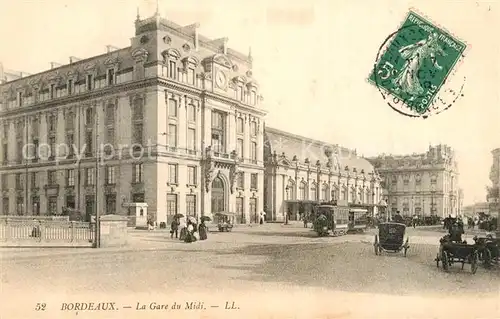 AK / Ansichtskarte Bordeaux La Gare du Midi Bordeaux