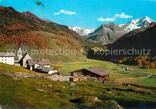 AK / Ansichtskarte Rain_Taufers Bergdorf Blick auf Hochgall und Lenkstein Riesenfernergruppe Rain Taufers