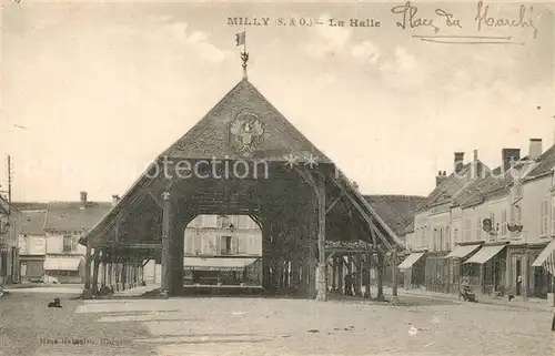 AK / Ansichtskarte Milly sur Therain le Halle Milly sur Therain