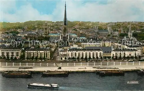 AK / Ansichtskarte Rouen Kirche Panorama Rouen