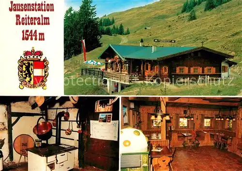 AK / Ansichtskarte Hinterglemm_Saalbach Jausenstation Reiteralm Hinterglemm_Saalbach