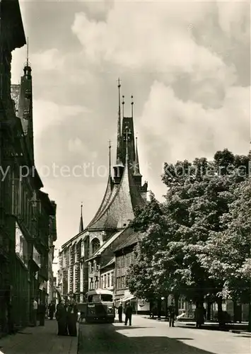 AK / Ansichtskarte Louny Kirchenpartie Louny