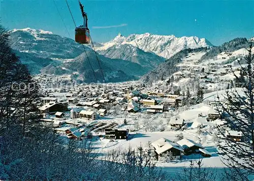 AK / Ansichtskarte Schruns_Tschagguns mit Hochjochbahn 