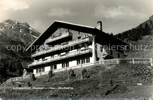 AK / Ansichtskarte Sellraintal Alpengasthof Praxmar Sellraintal