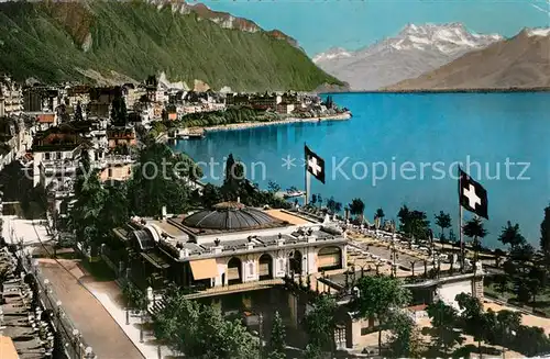 AK / Ansichtskarte Montreux_VD Pavillon des Sports et Dents du Midi Montreux VD